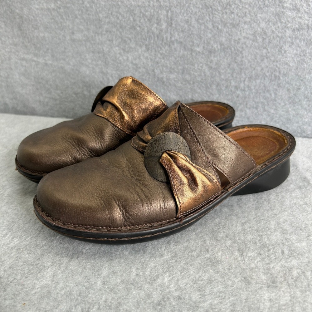 NAOT Clogs Loafer Slip On‎ 38 US 7 Comfort Shoes Bronze Gold Women's Slip On